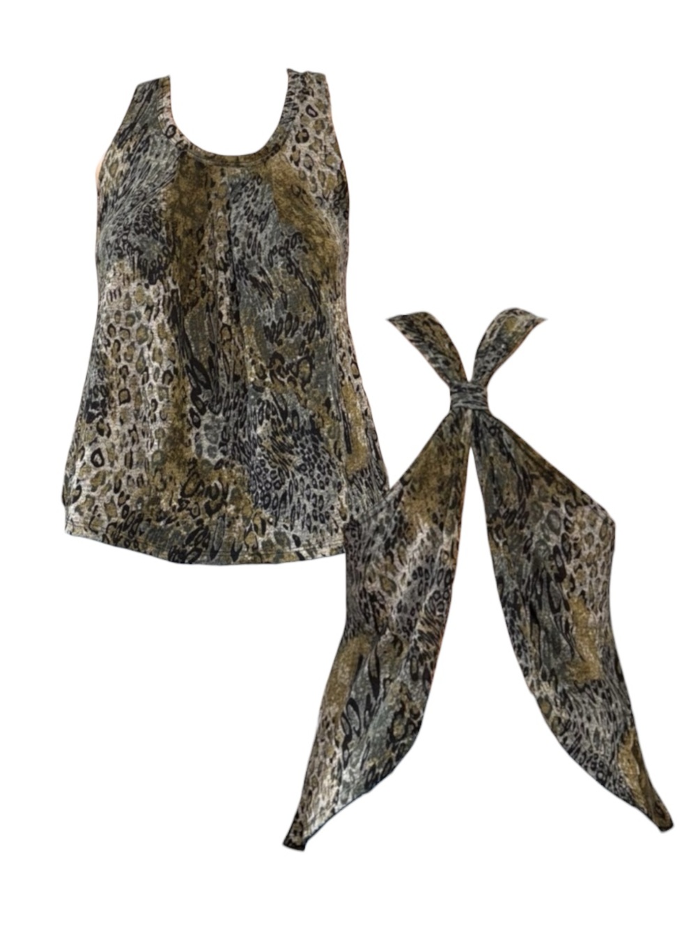 Leopard Print Sleeveless Top
